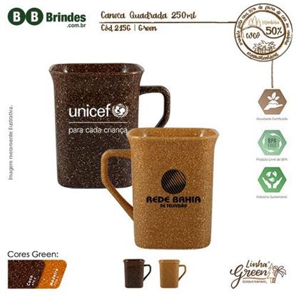 Imagem de Caneca Quadrada 250ml Green